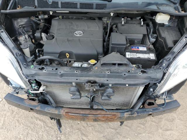 5TDYK3DC7DS365569 - 2013 TOYOTA SIENNA XLE შავი ფოტო 12