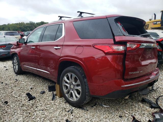 1GNEVJKW7JJ105104 - 2018 CHEVROLET TRAVERSE PREMIER RED photo 2