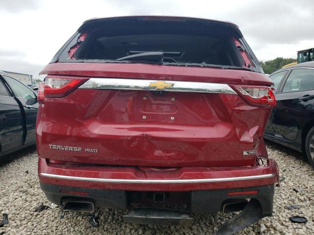 1GNEVJKW7JJ105104 - 2018 CHEVROLET TRAVERSE PREMIER RED photo 6