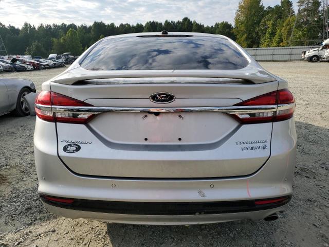 3FA6P0RU6JR128584 - 2018 FORD FUSION TITANIUM/PLATINUM HEV SILVER photo 6