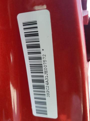 3KPC24A31JE007572 - 2018 HYUNDAI ACCENT SE RED photo 12