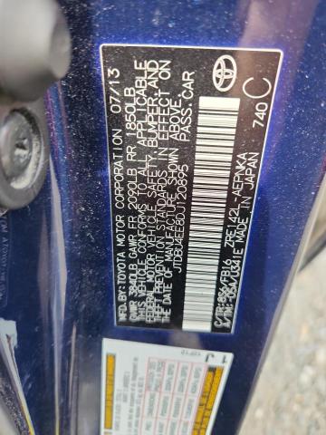 JTDBU4EE8DJ120895 - 2013 TOYOTA COROLLA BASE Mavi fotoğraf 12