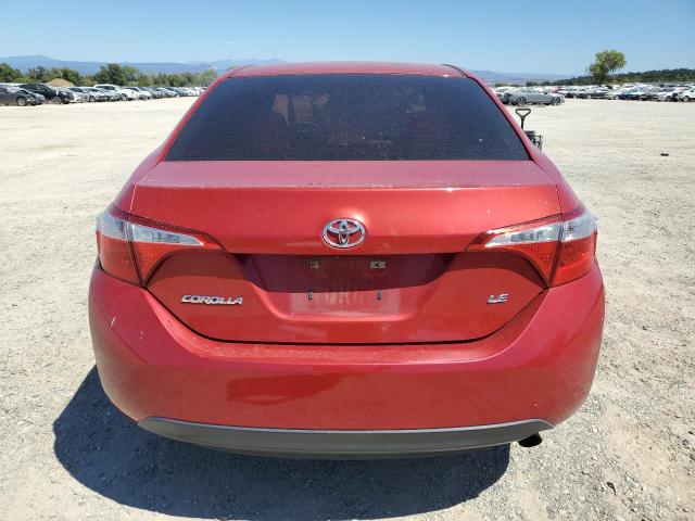 5YFBURHE6GP524982 - 2016 TOYOTA COROLLA L RED photo 6