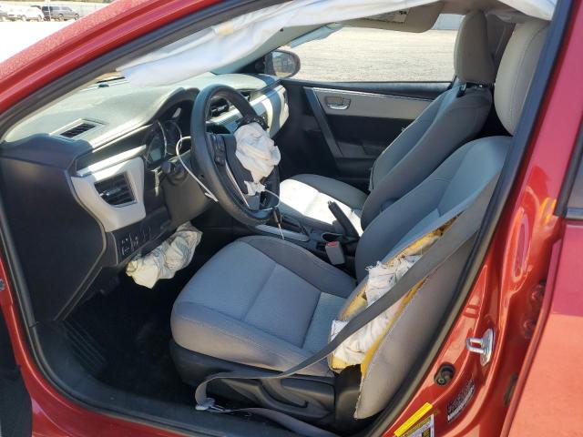 5YFBURHE6GP524982 - 2016 TOYOTA COROLLA L RED photo 7