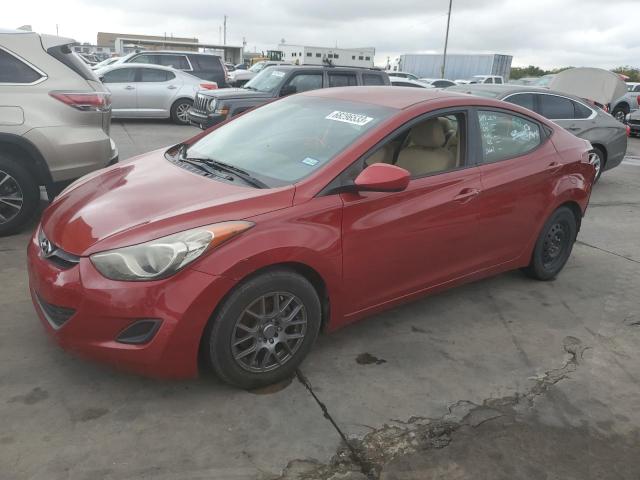 KMHDH4AE2BU124838 - 2011 HYUNDAI ACCENT BAS GLS BURGUNDY photo 1