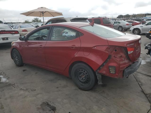 KMHDH4AE2BU124838 - 2011 HYUNDAI ACCENT BAS GLS BURGUNDY photo 2