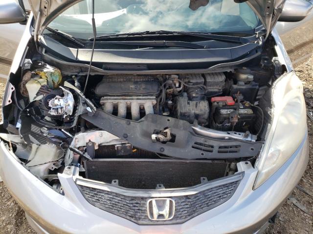 JHMGE8H49AC001751 - 2010 HONDA FIT SPORT GRAY photo 11