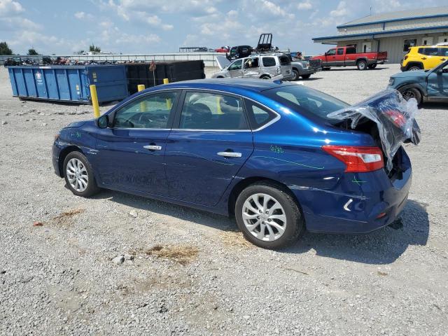 3N1AB7AP3KY396388 - 2019 NISSAN SENTRA S BLUE photo 2