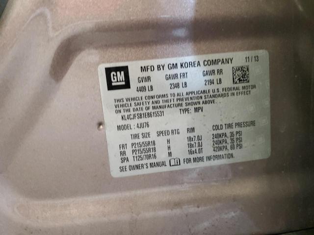 KL4CJFSB1EB615531 - 2014 BUICK ENCORE CONVENIENCE 银色 照片 13