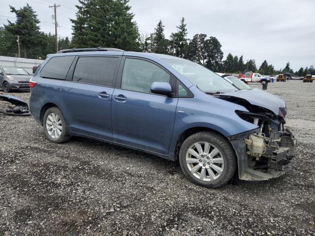 5TDJZ3DC3HS158910 - 2017 TOYOTA SIENNA LE BLUE photo 4