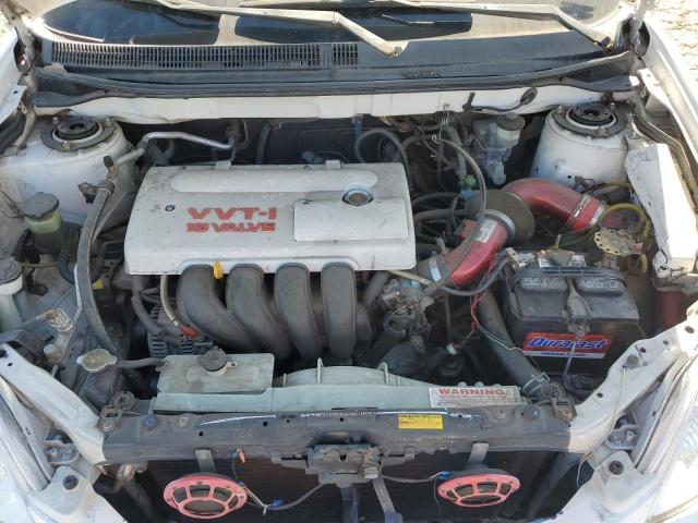 2T1KR32E83C100740 - 2003 TOYOTA COROLLA MA XR WHITE photo 11