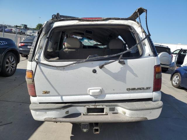 1GNEK13T71R225435 - 2001 CHEVROLET TAHOE K1500 WHITE photo 6