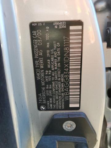 WBAGG834X1DN81117 - 2001 BMW 740 I AUTOMATIC SILVER photo 12