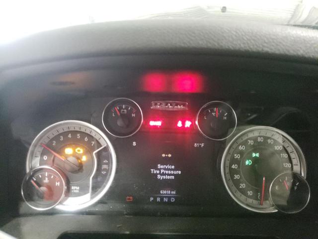 1C6RR6LT0KS563490 - 2019 RAM 1500 CLASS SLT შავი ფოტო 9