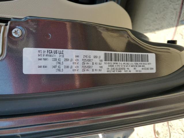 2C4RC1BG1GR299769 - 2016 CHRYSLER TOWN & COU TOURING ნაცრისფერი ფოტო 14