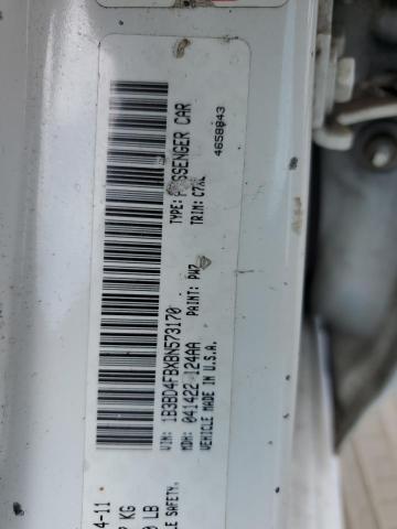 1B3BD4FBXBN573170 - 2011 DODGE AVENGER EXPRESS 白色 照片 12