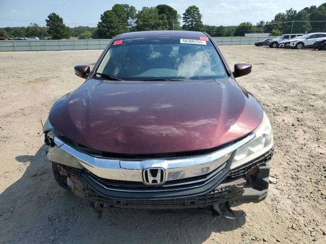 1HGCR2F38GA190961 - 2016 HONDA ACCORD LX RED photo 5