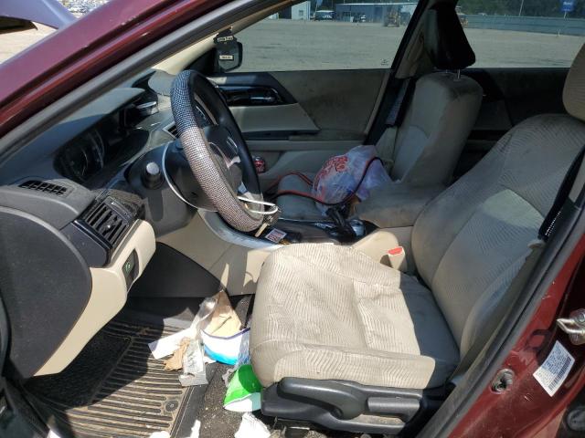 1HGCR2F38GA190961 - 2016 HONDA ACCORD LX RED photo 7