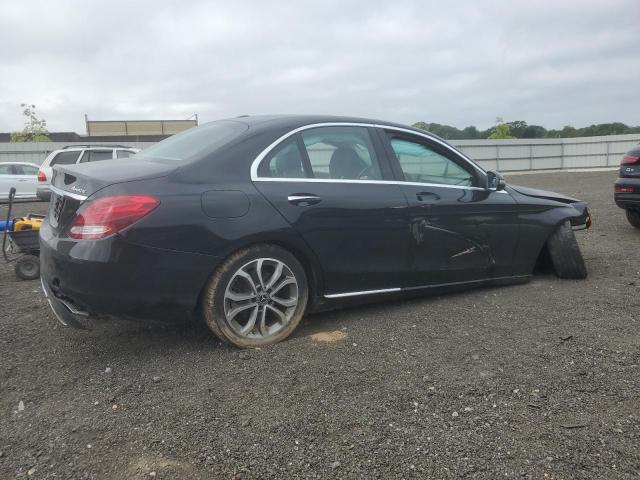 55SWF4KB0HU217753 - 2017 MERCEDES-BENZ C 300 4MATIC BLACK photo 3