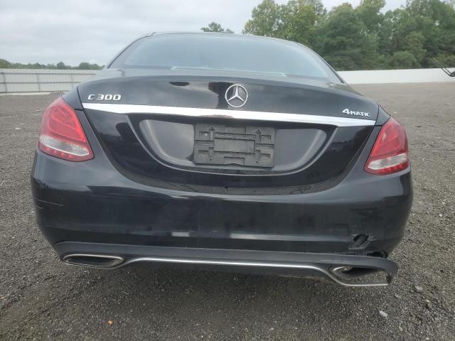55SWF4KB0HU217753 - 2017 MERCEDES-BENZ C 300 4MATIC BLACK photo 6