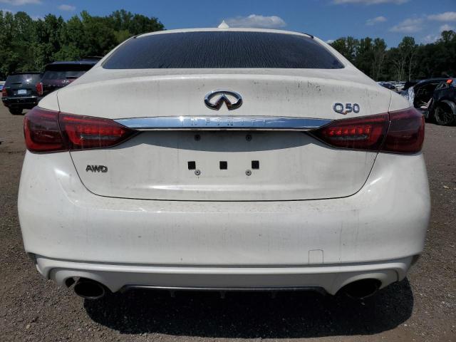JN1EV7AR8KM552860 - 2019 INFINITI Q50 LUXE WHITE photo 6