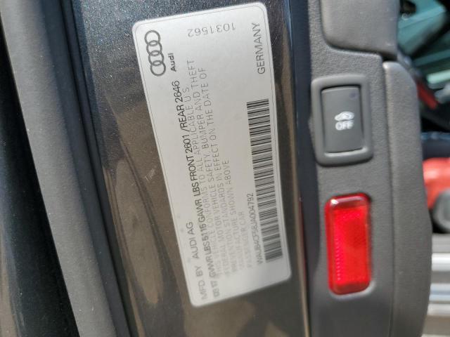 WAUB4CF58JA004792 - 2018 AUDI S5 PREMIUM PLUS ნაცრისფერი ფოტო 12