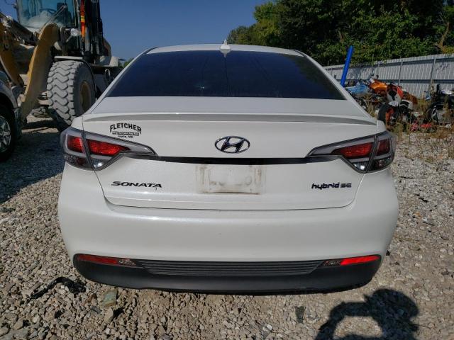 KMHE24L12HA058107 - 2017 HYUNDAI SONATA HYBRID WHITE photo 6