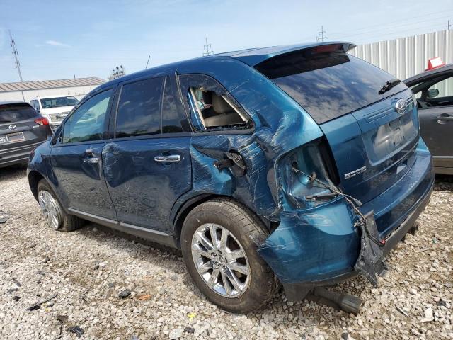 2FMDK3JCXBBB20309 - 2011 FORD EDGE SEL BLUE photo 2