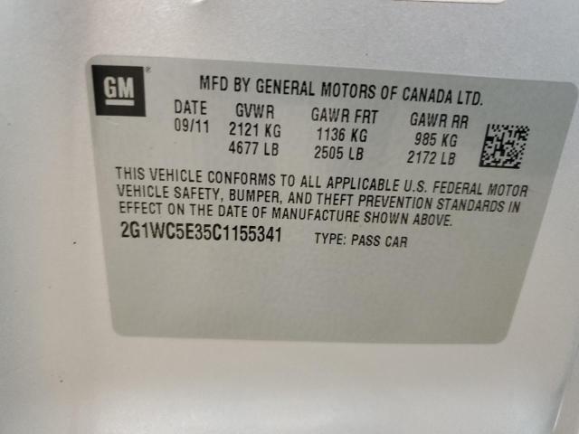 2G1WC5E35C1155341 - 2012 CHEVROLET IMPALA LTZ SILVER photo 12