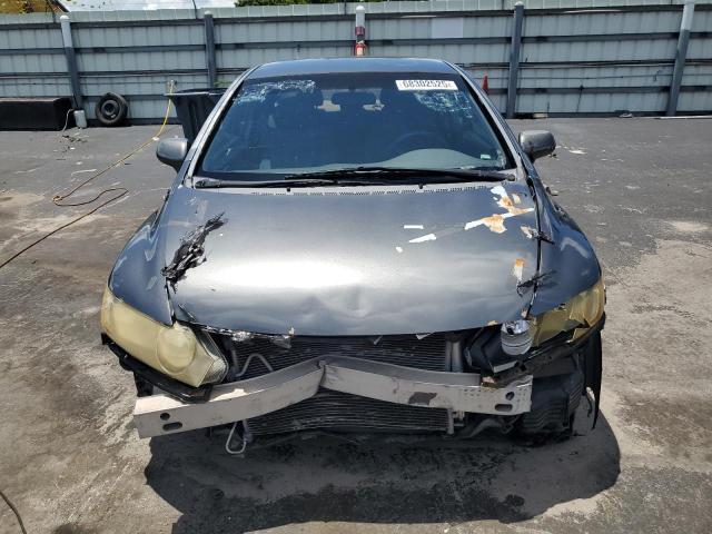2HGFA16509H330943 - 2009 HONDA CIVIC LX GRAY photo 5