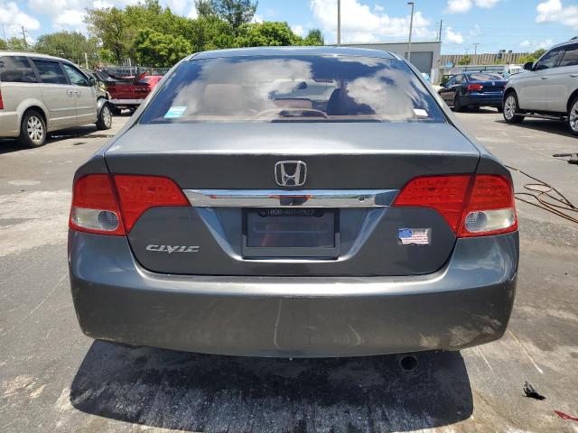 2HGFA16509H330943 - 2009 HONDA CIVIC LX GRAY photo 6