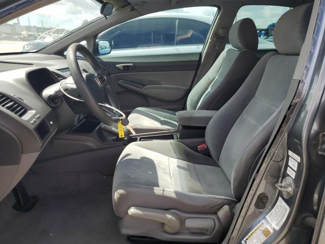 2HGFA16509H330943 - 2009 HONDA CIVIC LX GRAY photo 7