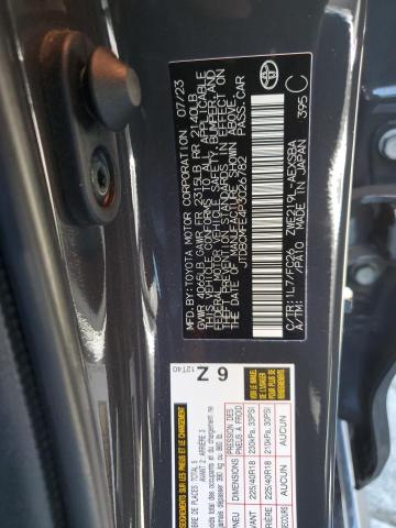 JTDBCMFE4P3026782 - 2023 TOYOTA COROLLA LE CHARCOAL photo 12