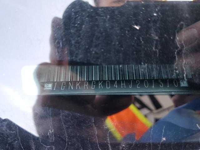 1GNKRGKD4HJ201310 - 2017 CHEVROLET TRAVERSE LT SILVER photo 13