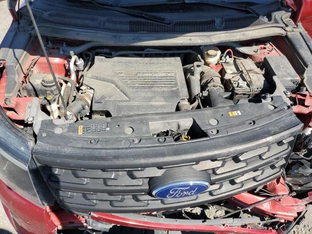 1FM5K8GT2KGB01223 - 2019 FORD EXPLORER SPORT წითელი ფოტო 12