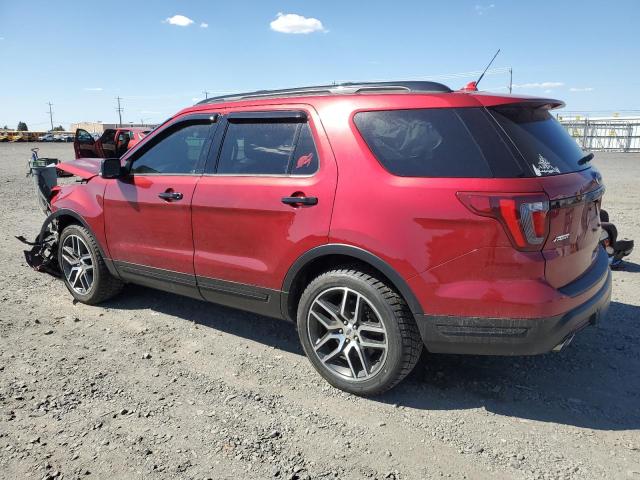 1FM5K8GT2KGB01223 - 2019 FORD EXPLORER SPORT წითელი ფოტო 2
