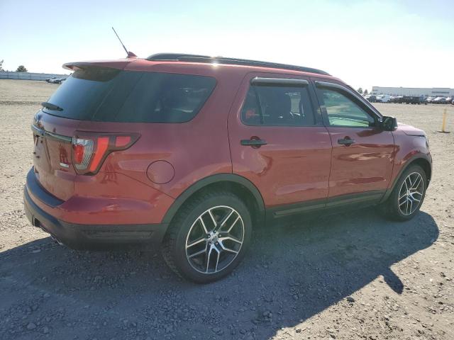 1FM5K8GT2KGB01223 - 2019 FORD EXPLORER SPORT წითელი ფოტო 3