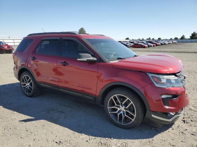 1FM5K8GT2KGB01223 - 2019 FORD EXPLORER SPORT წითელი ფოტო 4