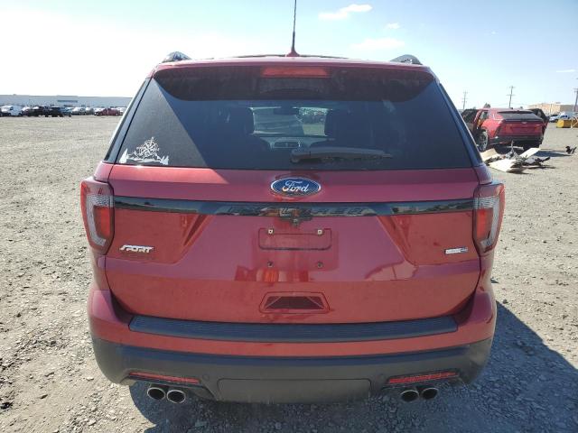 1FM5K8GT2KGB01223 - 2019 FORD EXPLORER SPORT წითელი ფოტო 6
