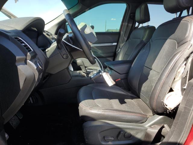 1FM5K8GT2KGB01223 - 2019 FORD EXPLORER SPORT წითელი ფოტო 7