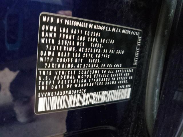 3VVMB7AX3RM086206 - 2024 VOLKSWAGEN TIGUAN SE Көк фото 12