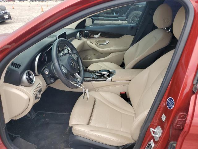 55SWF4JB9GU122494 - 2016 MERCEDES-BENZ C 300 RED photo 7