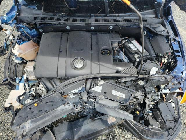 3VWDP7AJ0DM260444 - 2013 VOLKSWAGEN JETTA SE BLUE photo 11