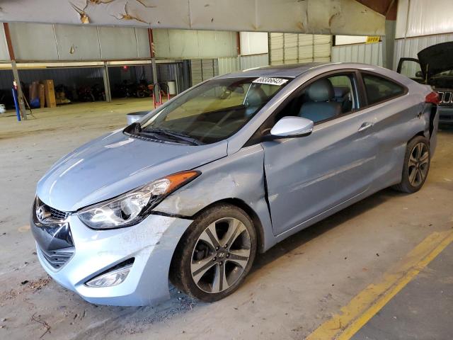 KMHDH6AEXDU015218 - 2013 HYUNDAI ELANTRA CO GS BLUE photo 1