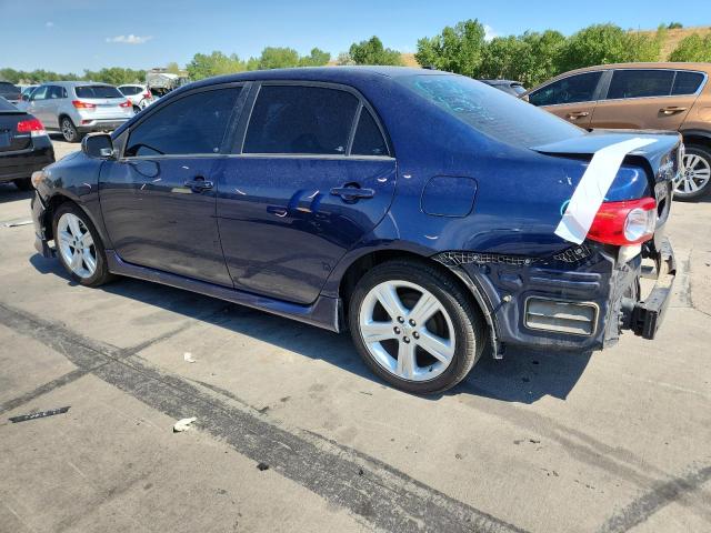 5YFBU4EE0DP077052 - 2013 TOYOTA COROLLA BASE Niebieski zdjęcie 2