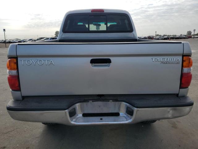 5TEGM92N12Z133353 - 2002 TOYOTA TACOMA DOUBLE CAB PRERUNNER SILVER photo 6