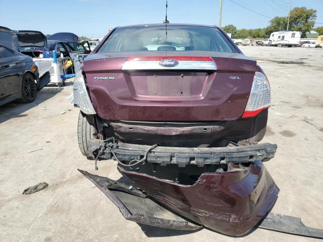 3FAHP0JA9BR193943 - 2011 FORD FUSION SEL BURGUNDY photo 6