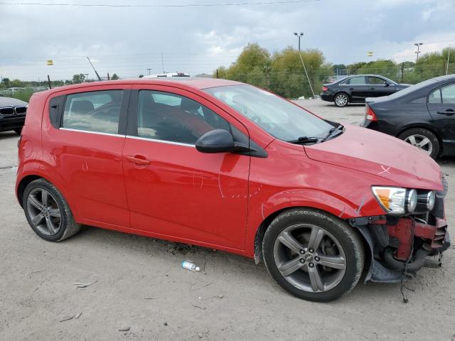 1G1JG6SB5D4143759 - 2013 CHEVROLET SONIC RS RED photo 4