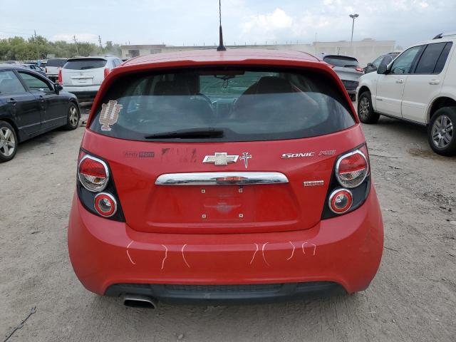 1G1JG6SB5D4143759 - 2013 CHEVROLET SONIC RS RED photo 6