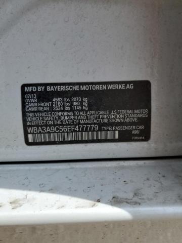 WBA3A9C56EF477779 - 2014 BMW 335 I WHITE photo 12